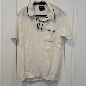 Abercrombie & Fitch Men's 3 button sweater Polo Shirt